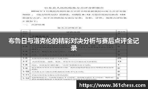 布鲁日与洛克伦的精彩对决分析与赛后点评全记录