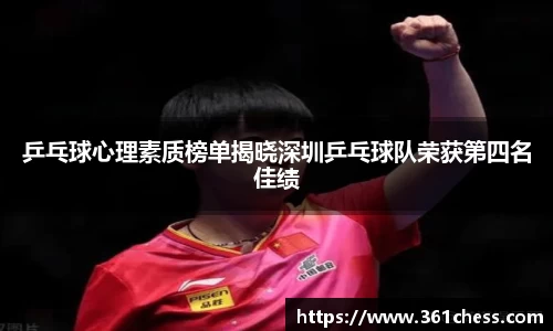乒乓球心理素质榜单揭晓深圳乒乓球队荣获第四名佳绩