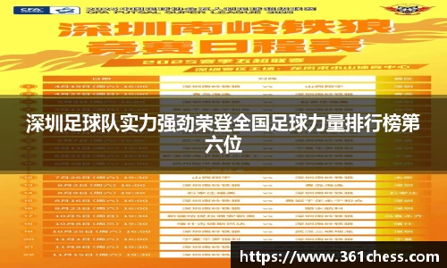 深圳足球队实力强劲荣登全国足球力量排行榜第六位